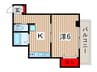 稲毛ホワイトハウス 1Kの間取り