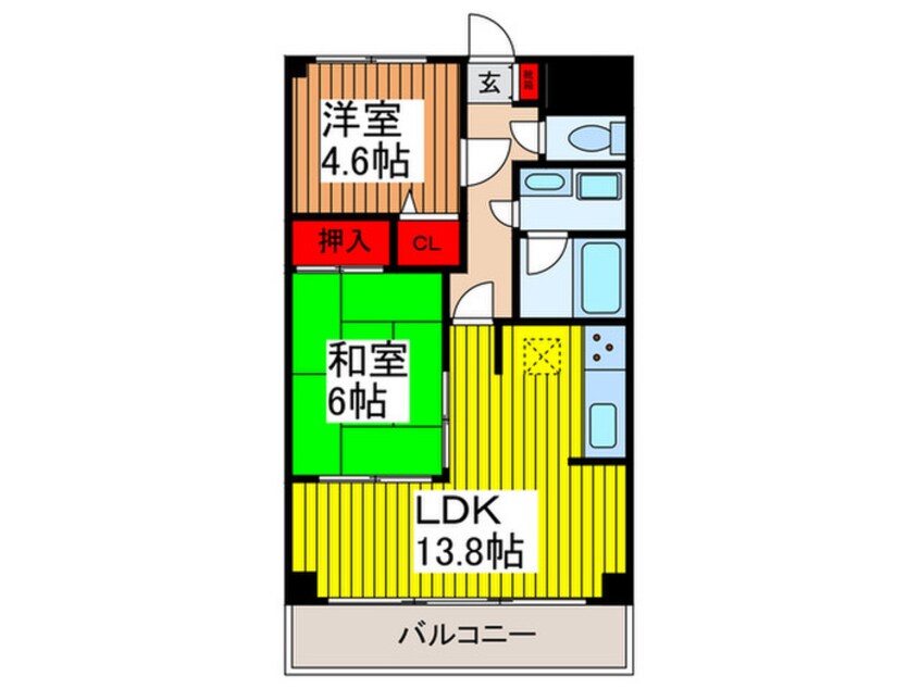 間取図 グリ－ンヒル原山