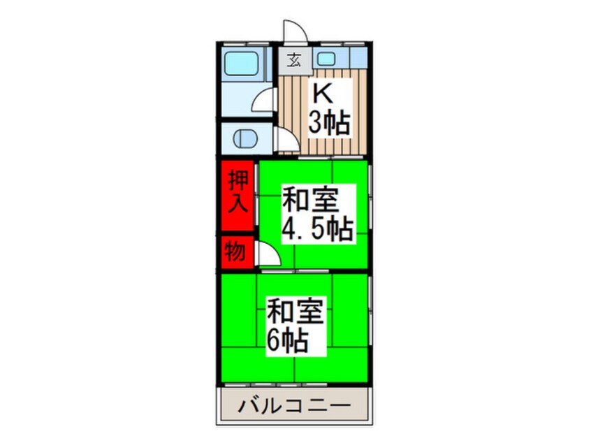 間取図 安久荘