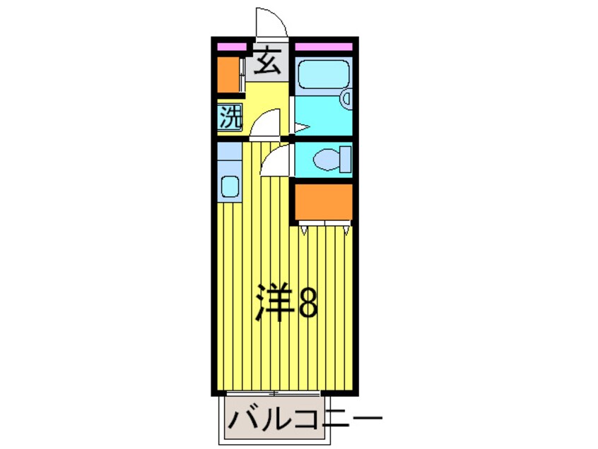 間取図 ワイティエ－鷺沼