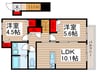 オークヴィレ 2LDKの間取り