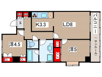 間取図 ｱﾗｲﾊｳｽ2