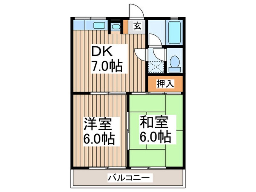 間取図 バ－ドヒル三保