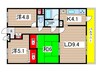 パインホームズ 3LDKの間取り