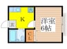 コーポサンライズ 1Kの間取り