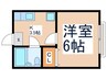 コーポサンライズ 1Kの間取り