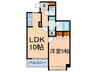 グランドメゾン白山(1002) 1LDKの間取り
