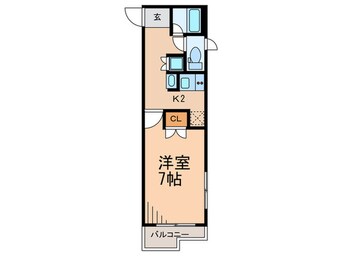 間取図 ルーブル高田馬場（409）