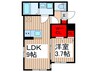 KEIAI RESIDENCE　上尾Ⅲ 1LDKの間取り