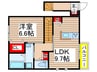 フェリーチェ新倉Ａ 1LDKの間取り
