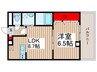 ヘルデンフィールズⅡ 1LDKの間取り