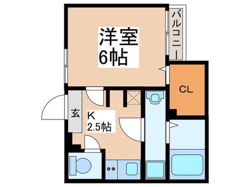 間取図 アムール東四つ木