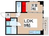 シルフィード 1LDKの間取り