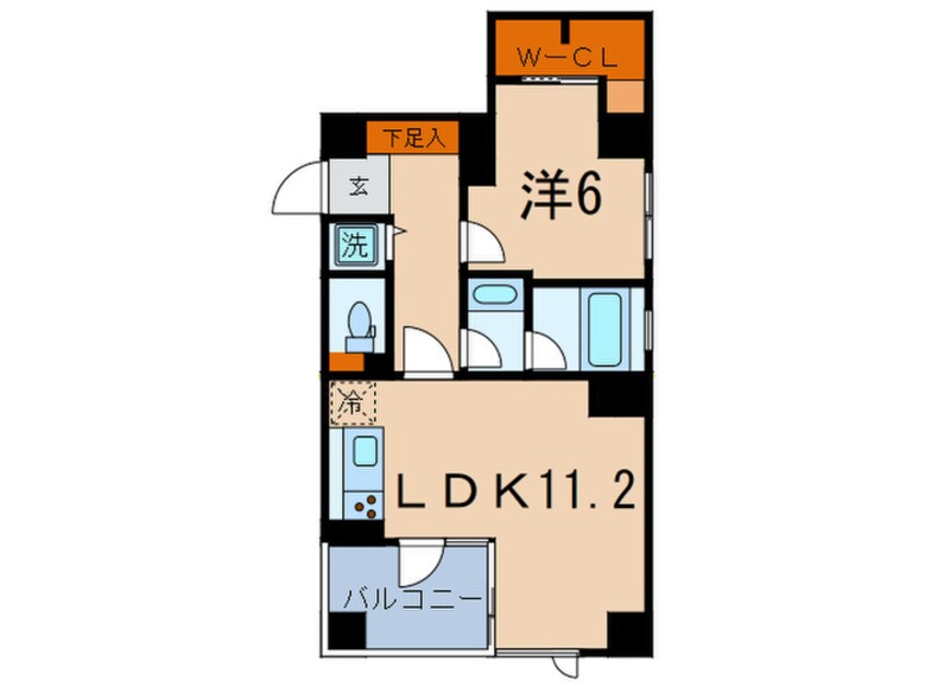 間取図 レジディア文京湯島(202)