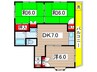 パークハイム 3DKの間取り
