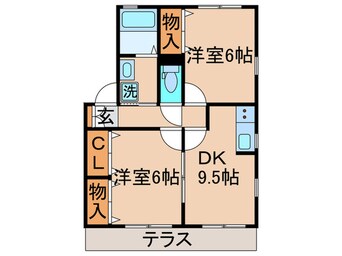 間取図 グリ－ンル－フ