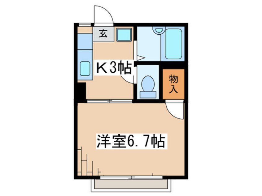 間取図 玉学サンパル木倉