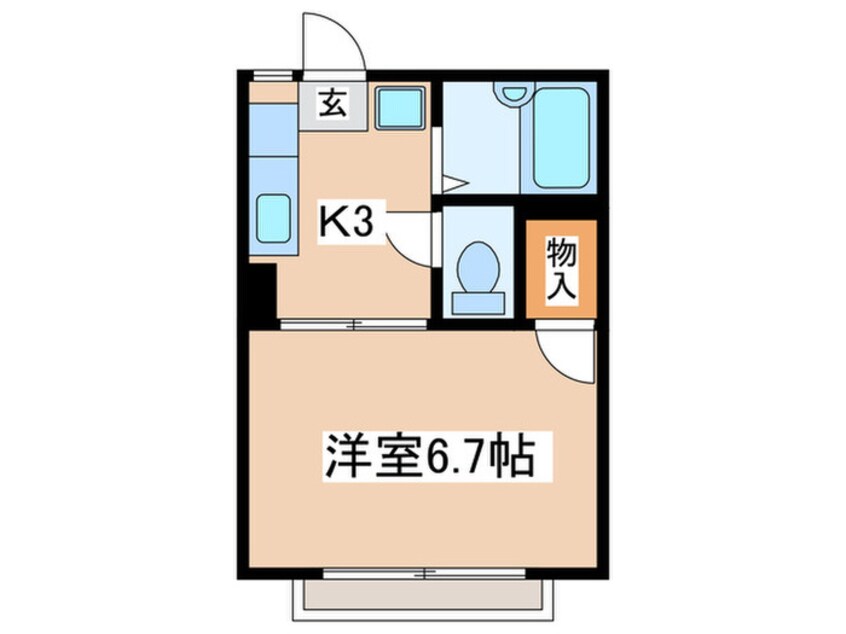 間取図 玉学サンパル木倉