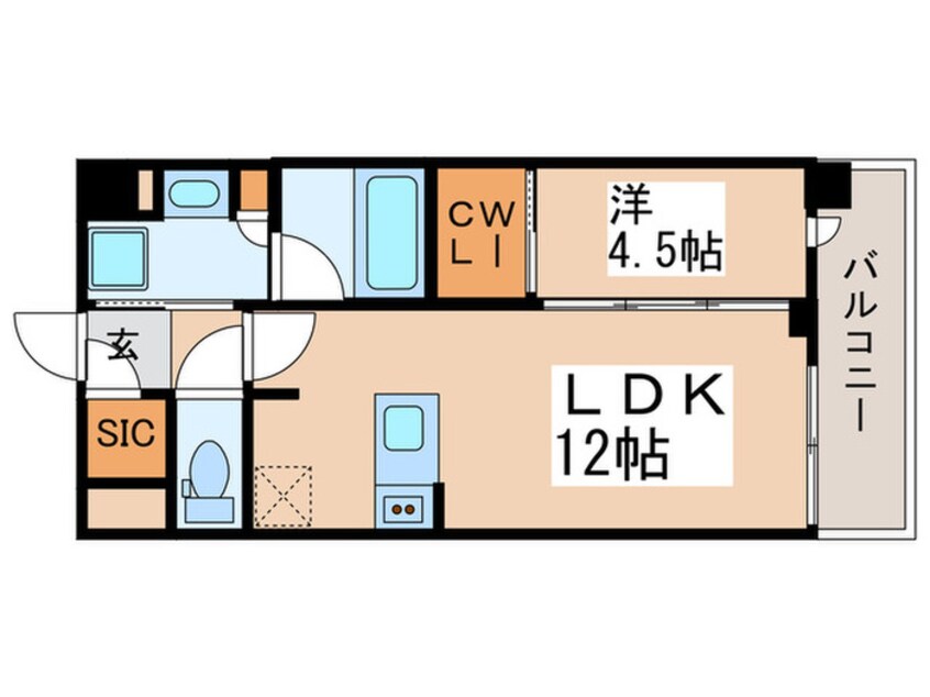 間取図 ﾙﾌｫﾝﾌﾟﾛｸﾞﾚ中野富士見町ﾚｼﾞﾃﾞﾝｽ