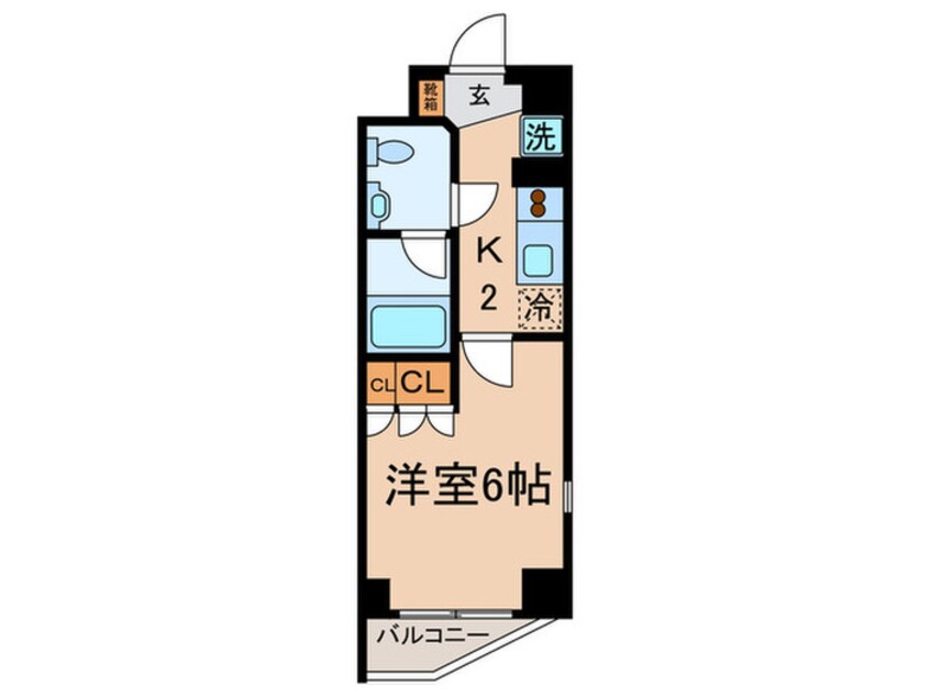 間取図 プラウドフラット目黒行人坂