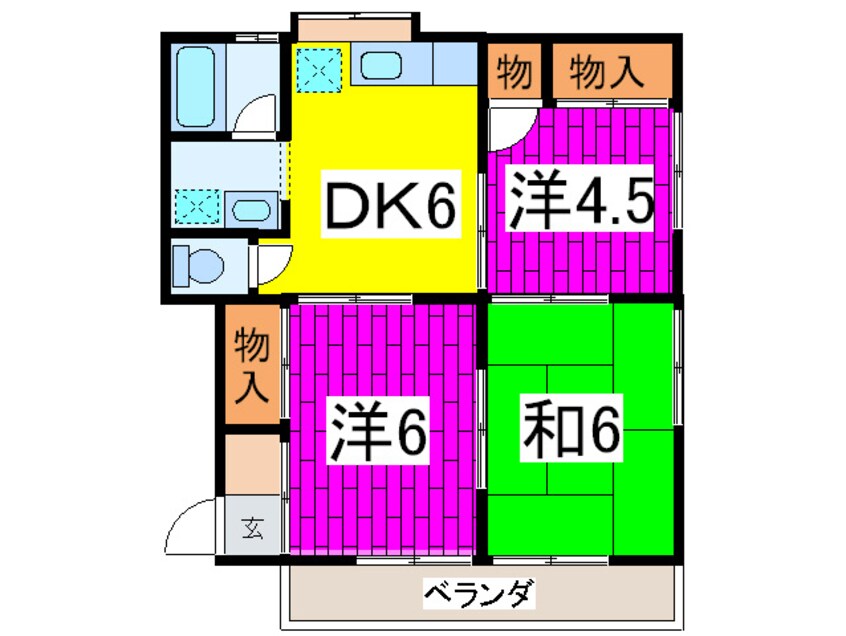 間取図 長浪ハイツ　Ｂ棟