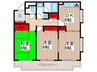上ノ台パ－クサイド 3DKの間取り