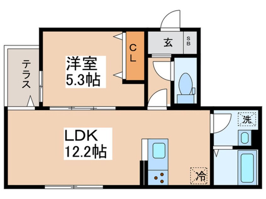 間取図 レクシア一ツ家