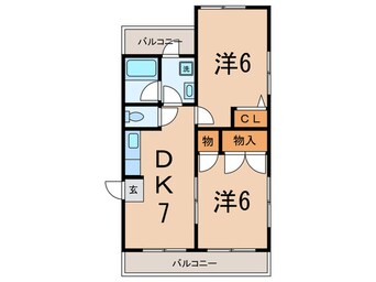 間取図 メゾン輝水