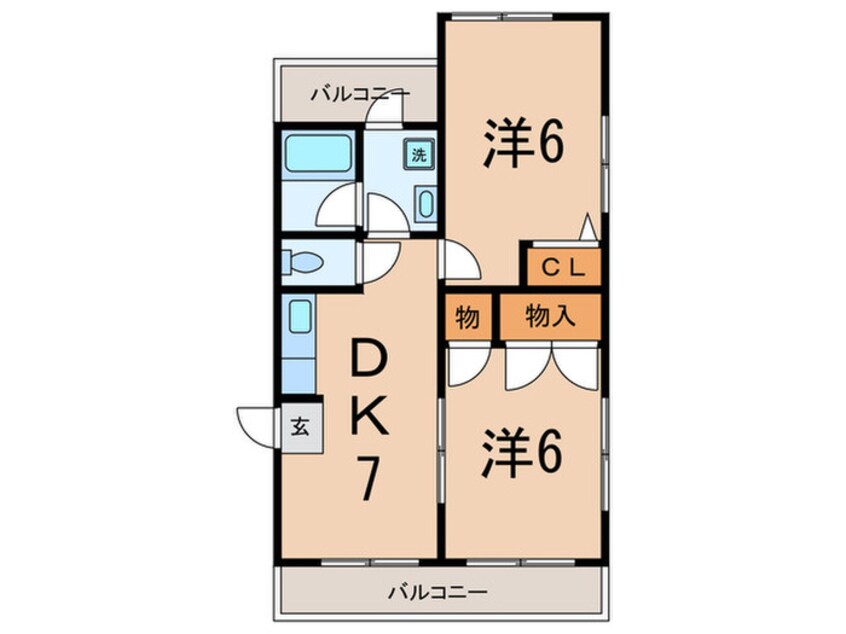 間取図 メゾン輝水