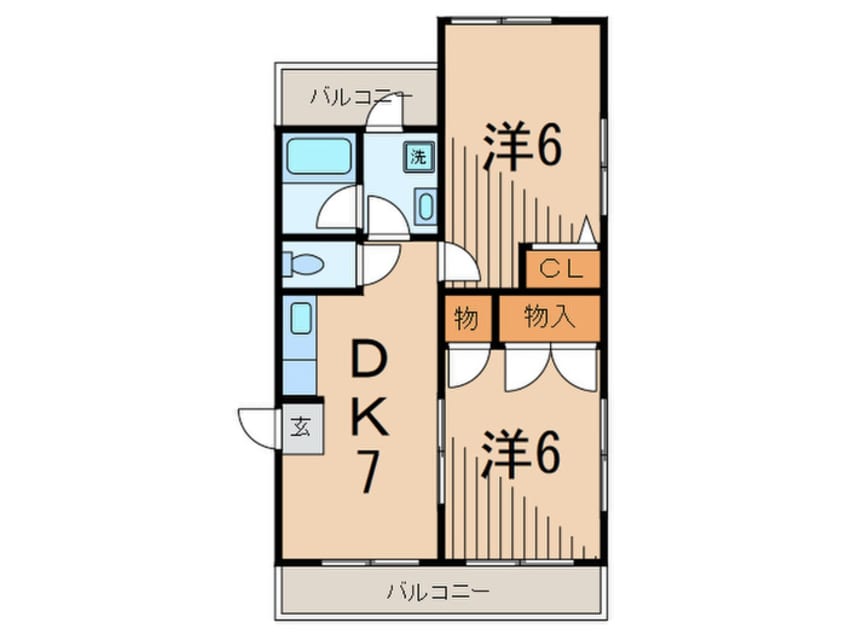 間取図 メゾン輝水