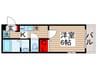 Pine Well 1Kの間取り