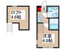 ハーモニーテラス伊興本町 1Rの間取り