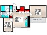 細川ビル 2LDKの間取り