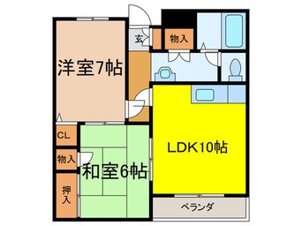 間取図 サニ－フラット