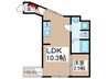 FUJISTA所沢16 1LDKの間取り