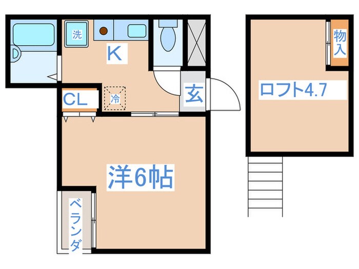 間取り図 メゾンフラワ－西新宿