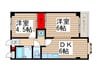 ファミリ－北柏台 2DKの間取り