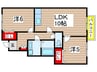 ブリックスクエア 2LDKの間取り