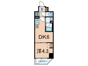 間取図 ﾊｰﾓﾆｰﾚｼﾞﾃﾞﾝｽ山手ｻｳｽ大塚