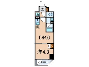 間取図 ﾊｰﾓﾆｰﾚｼﾞﾃﾞﾝｽ山手ｻｳｽ大塚