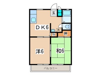 間取図 ｱﾋﾞﾆｵﾝ