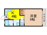 さつき荘 1Kの間取り