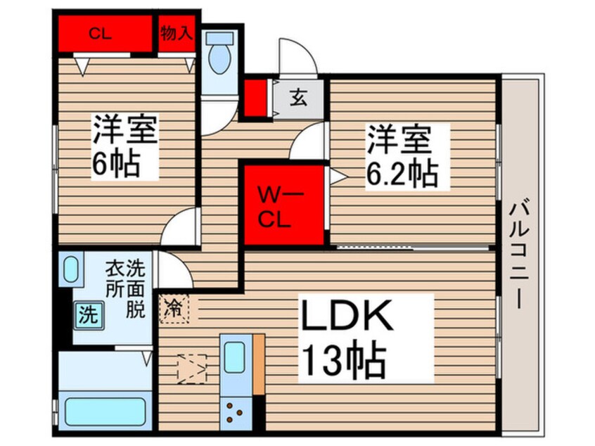 間取図 アモール