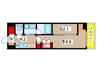 アーバンパーク住吉 1SKの間取り
