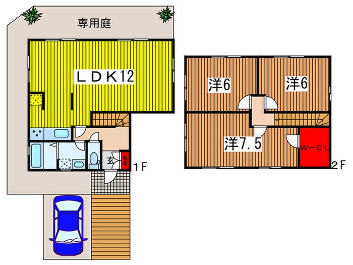 間取り図 元町貸家