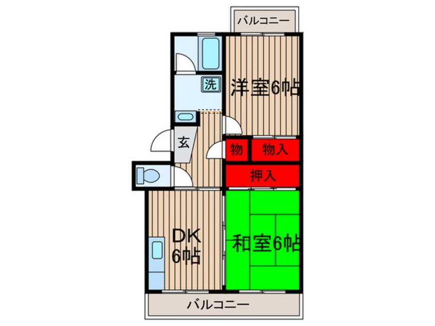 間取図 クレ－ル１８