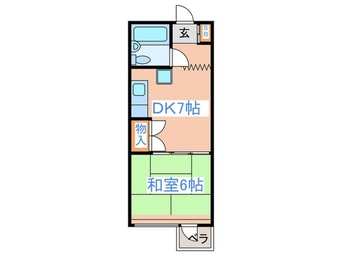 間取図 西新宿ハイホ－ム(207)