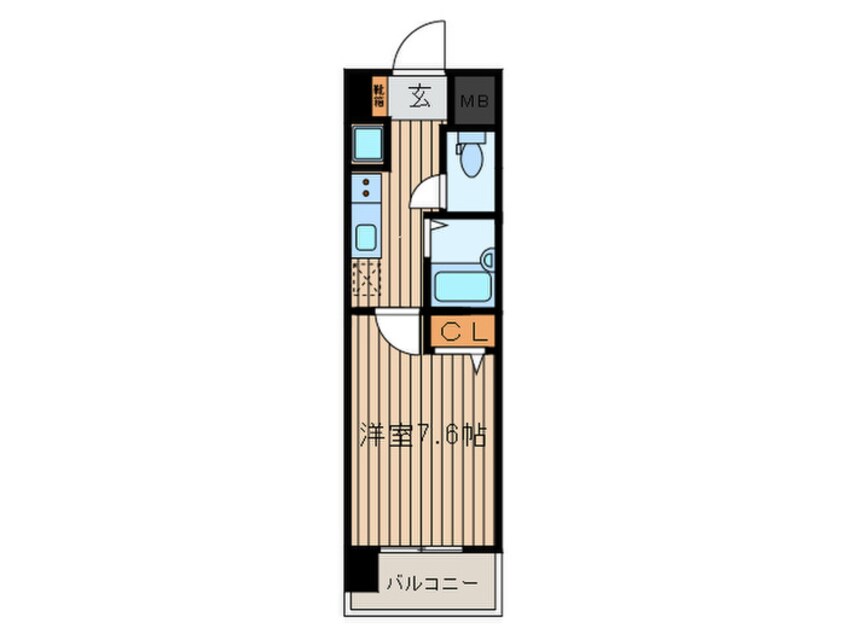 間取図 ガラ･ステージ茗荷谷（５０３）