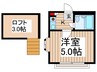 スカイピア高砂ⅡＡ 1Kの間取り