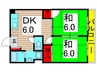 マンション・ナガセ 2DKの間取り